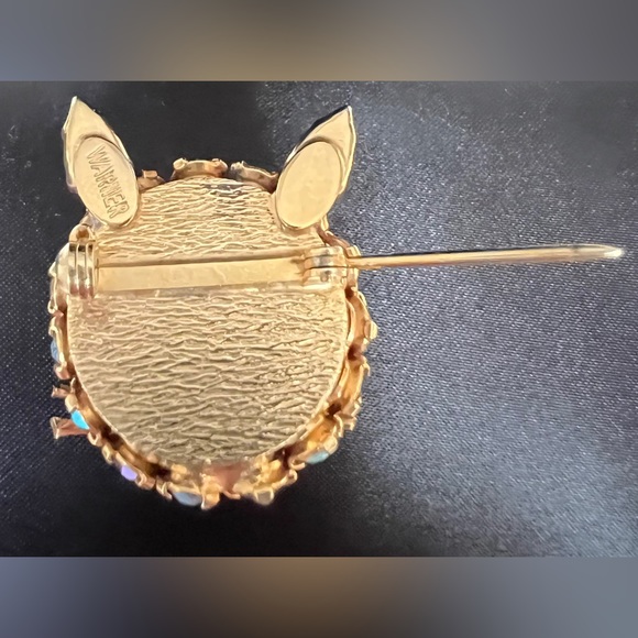 Collectible Vintage Warner Rhinestone Kitten Brooch/Pin - Picture 6 of 7